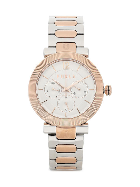 Furla Damen Uhr mit Silber Metallarmband
