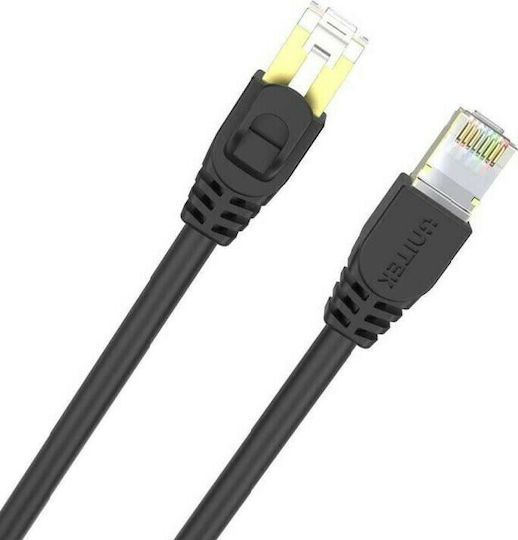Unitek S/FTP Cat.7 (10Gbps) Καλώδιο Δικτύου Ethernet 2m Μαύρο