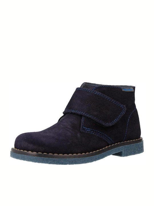 Pablosky Kids Boots with Hoop & Loop Closure Navy Blue