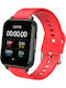 T82 Smartwatch mit Pulsmesser (Rot)