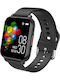 T82 Smartwatch mit Pulsmesser (Schwarz)