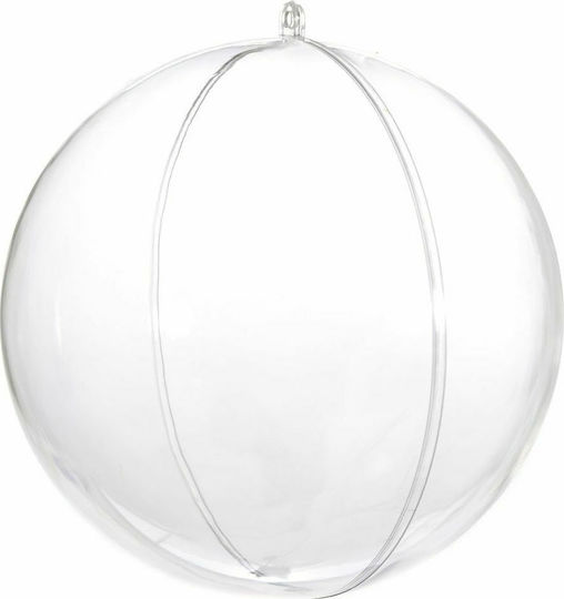 Ornament suspendat Glob Plastic Transparent 15buc