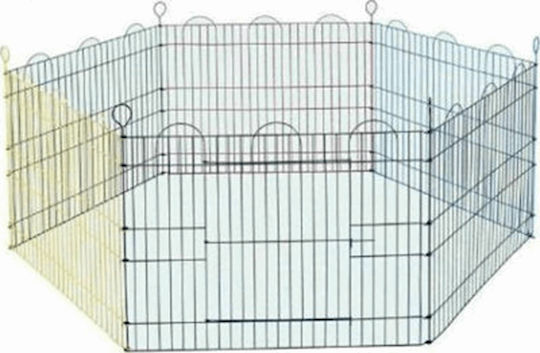 Pet Camelot Foldable Park Dog Hexagon 6 Sides 60x60cm made of Metal 60 x 60cm