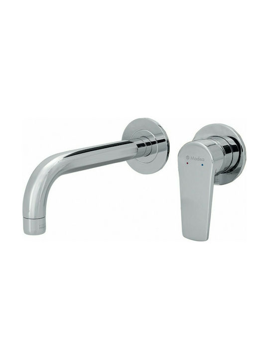 Viospiral Optima Built-In Mixer & Spout Set for Bathroom Sink with 1 Exit Chrome