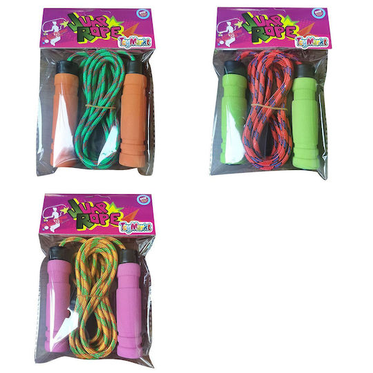 ToyMarkt Springseil (Verschiedene Designs/Sortiment von Designs) 1St mit Plastikgriffen 248cm
