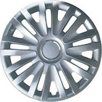 Croatia Cover Car Hubcap Set with VW Emblem 15" 4pcs Silver