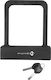 M-Wave B 205 Bicycle Pedal Lock with Key Black