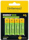 Intenso Energy Eco Wiederaufladbare Batterien AA Ni-MH 2100mAh 1.2V 4Stück