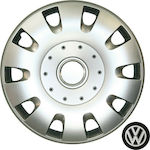 Croatia Cover Σετ Τάσια Αυτοκινήτου VW Transporter T5 /Golf IV/ Passat B5/ Beetle 4τμχ 16" Ασημί