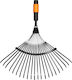 Fiskars 1000644 Hand Lawn Rake with Handle Quikfit