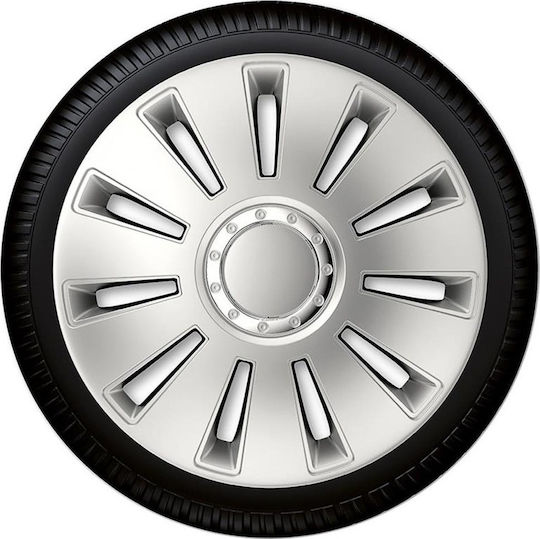 Autoline Σετ Τάσια Αυτοκινήτου Argo Silverstone Pro 14" 4τμχ Ασημί