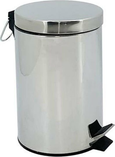 Ankor Waste Bin Made of Stainless Steel with Pedal Silver 30lt