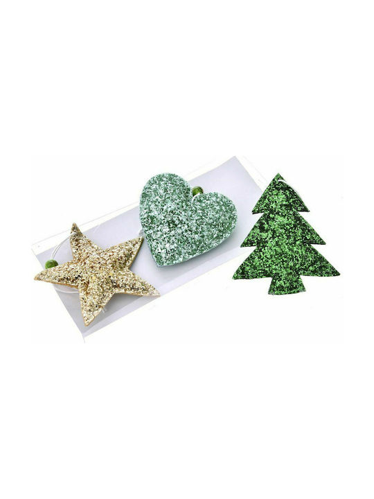 Iliadis Christmas Felt Set Ornaments Multicolour 3pcs