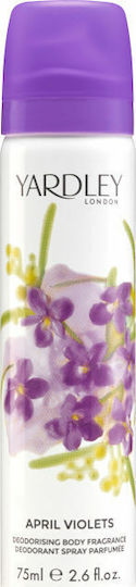 Yardley April Violets Дезодорант Дезодоранти Спрей 75мл
