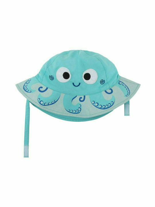 Zoocchini Παιδικό Καπέλο Bucket Υφασμάτινο Αντιηλιακό Χταπόδι για Αγόρι Γαλάζιο