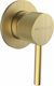 Armando Vicario Industrial Built-In Mixer for Shower with 1 Exit Inox Gold