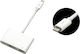 Blow Μετατροπέας USB-C male σε USB-A / USB-C / VGA female Λευκό 1τμχ 76-102