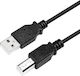 LogiLink USB 2.0 Cable USB-A male - USB-B male Μαύρο 2m (CU0007B)
