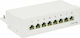 Goobay Patch Panel for Rack 1U with 8 cat5e Ports Gray