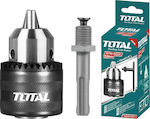 Total TAC451301.1 Mandrină cu cheie & Adaptor SDS 1/2" 13mm