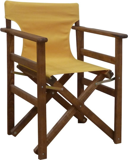 Regiestuhl Turin Walnut - Yellow 59x51x85cm Regiestuhl Turin Walnut - Yellow 59x51x85cm