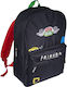 Blue Sky Friends School Bag Backpack Junior High-High School Black