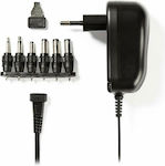 Nedis Adjustable Universal Power Adapter 12V 1A 12W with Plug Set (ACPA001)
