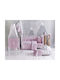 Rythmos Baby Duvet Cover Set With Pillowcase Bright Bright Baby Pink 110x160cm