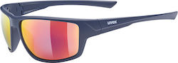 Uvex Sportstyle 230 Sunglasses Μαύρα with Acetate Frame & Blue Lens