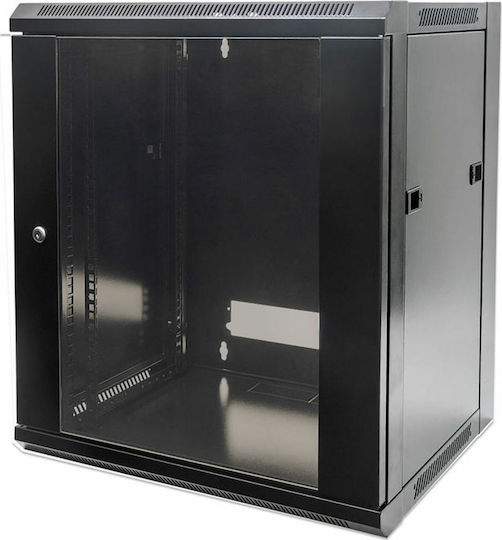 Intellinet Επιτοίχια Καμπίνα Rack 6U 57x45x37cm Μαύρο 711715