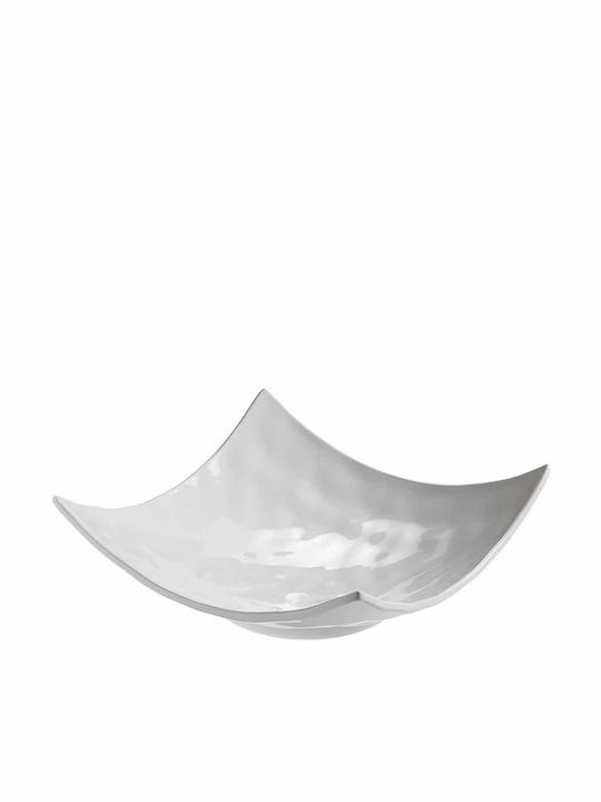 Leone Serving Platter Square White 29x29cm