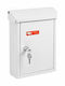 Viometal LTD Toulon 95 Outdoor Mailbox Metallic in White Color 21x7x27cm