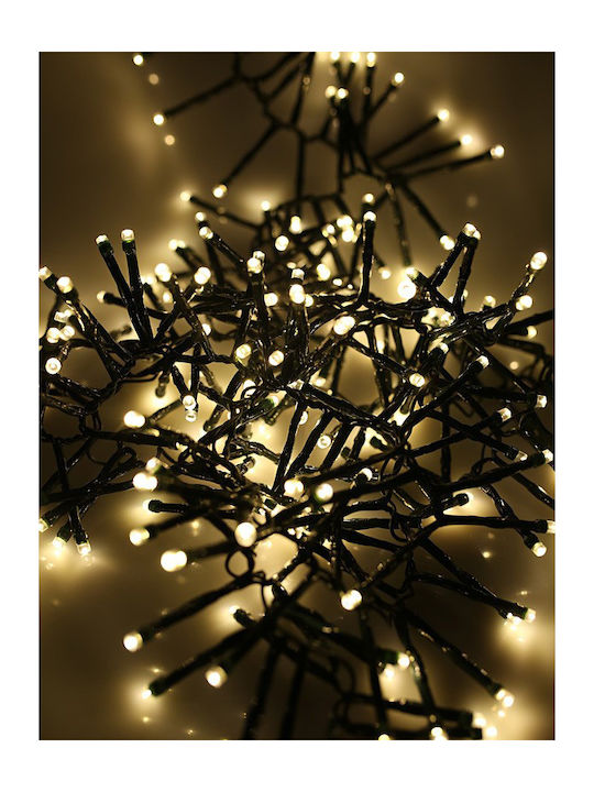 100 Becuri de Crăciun LED 7Pentruunsitedecomerțelectronicîncategoria"LuminideCrăciun",specificațiileunitățiisunturmătoarele: Alb cald în Șir de caractere cu Cablu verde Evivak