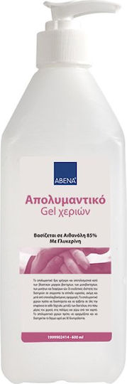 Abena Hand Sanitizer Gel 85% Antiseptic with Pump 600ml