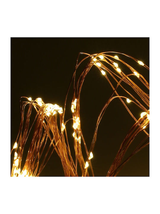 30 Lights LED 2.85m. Warm White Battery in String 1pcs