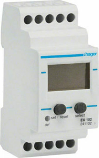 Hager Μονοφασικός Επιτηρητής Τάσης Ράγας 15-700VDC EU102