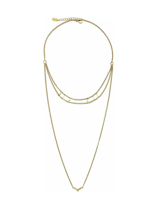 Just Cavalli Halskette aus Vergoldet Stahl
