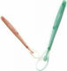 Hot Mom Baby Set with Spoons made of Silicone Multicolored 2pcs
