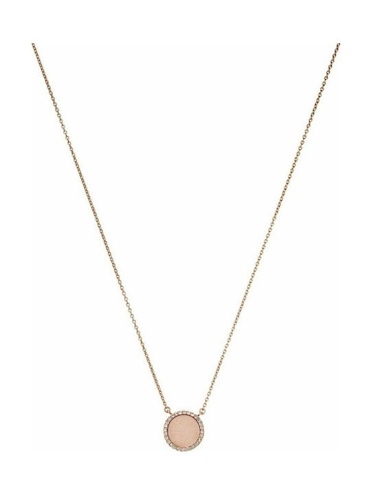 Michael Kors Necklace from Gold Plated Steel with Zircon