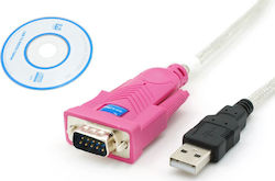 Powertech Καλώδιο USB 2.0 σε Serial 9-pin male 1.5m