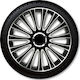 Autoline Set Capace De Roți Auto Argo Le Mans 14" 4 Bucăți Argintii