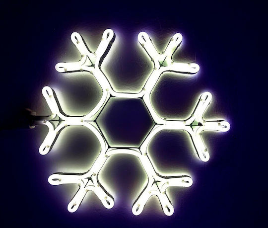 TnS Christmas Rope Light in Shape Flake White 40x34x40cm Snowflake