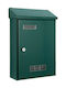 Import Hellas Cutie Poștală pentru Exterior Metalic în Culoarea Verde 28x10x38cm