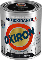 Titanlux Χρώμα Αντισκωριακό Νερού Oxiron Liso Forja Agua 0.75lt Μαύρο Σατινέ
