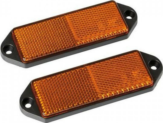 Lampa LKW-Reflektor Reflektierendes Orange Euro-Norm 90x35mm 2 Stück