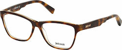 Just Cavalli Plastic Eyeglass Frame Brown Tortoise JC0935 052