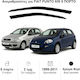 Heko Set of Windbreakers Front Car Dark Fime for Fiat Punto 2 / 3 / Classic 5D 1999 2pcs