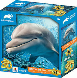 Παιδικό Puzzle Δελφίνι για 3+ Ετών 48pcs Prime3D