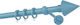 Zogometal Metallic Curtain Pole Single Φ25mm 160cm Blue