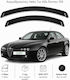 Heko Satz Windabweiser Vordere Dark Fime für Alfa Romeo Spinne / 4C / Alfetta / 8C / Brera 2Stück